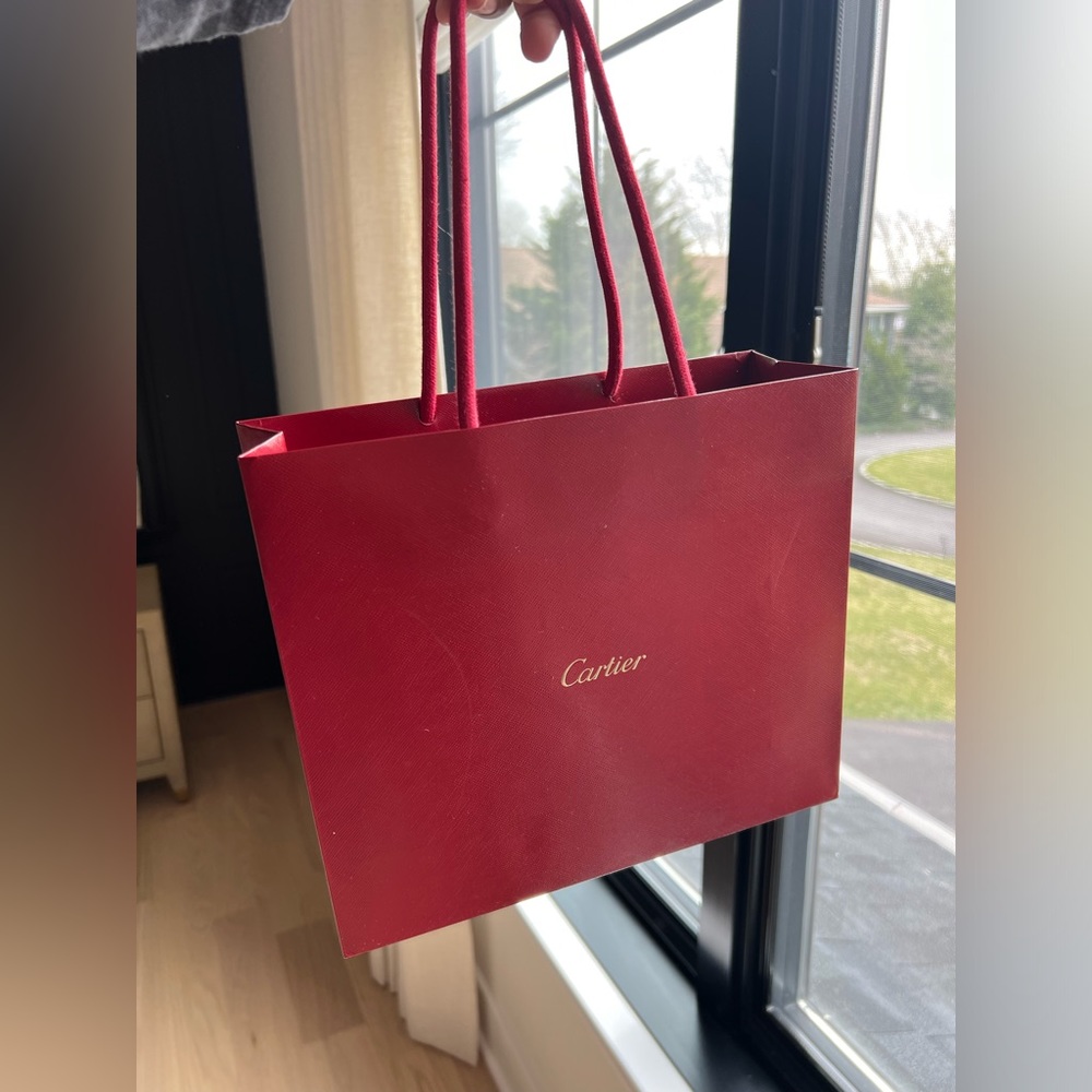 Cartier red small shopping bag